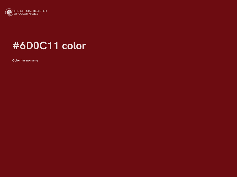 #6D0C11 color image