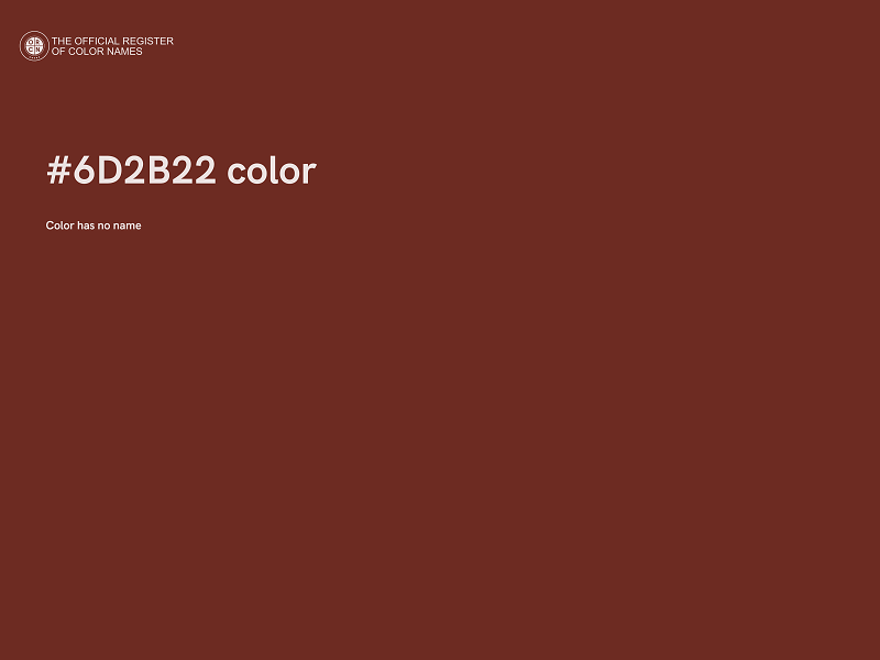 #6D2B22 color image