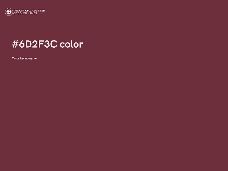 #6D2F3C color image