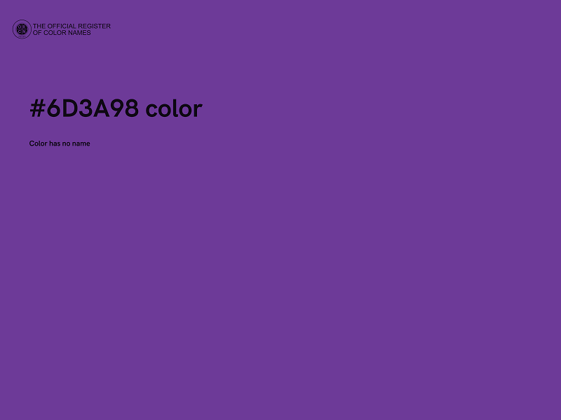 #6D3A98 color image