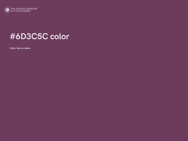 #6D3C5C color image