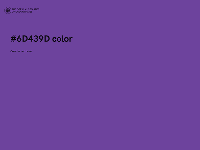 #6D439D color image