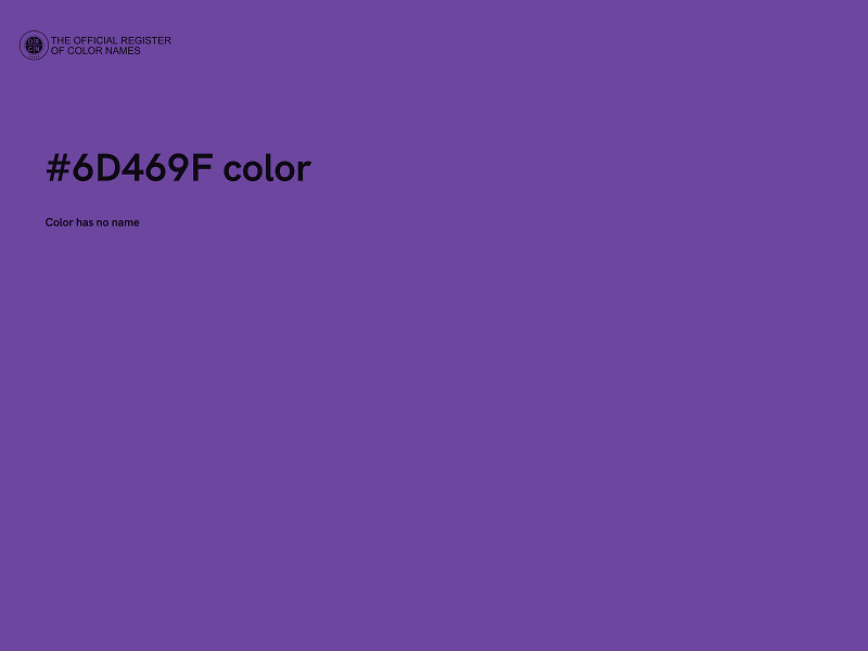 #6D469F color image