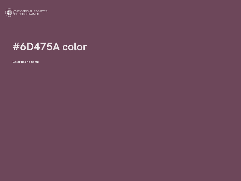 #6D475A color image