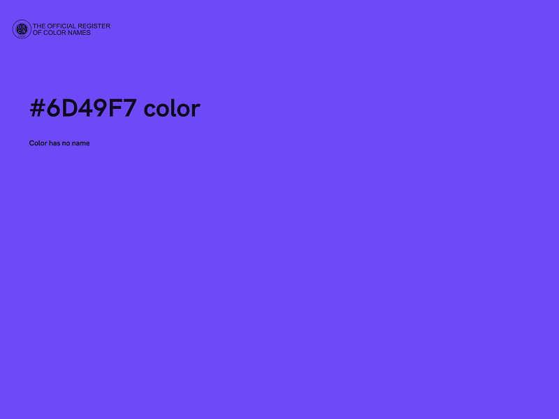 #6D49F7 color image