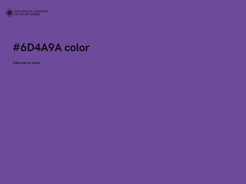 #6D4A9A color image