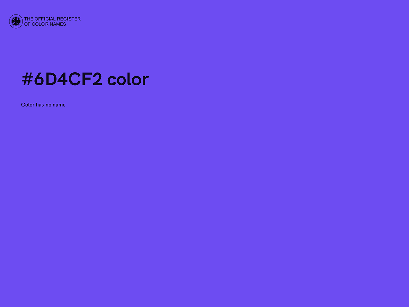 #6D4CF2 color image