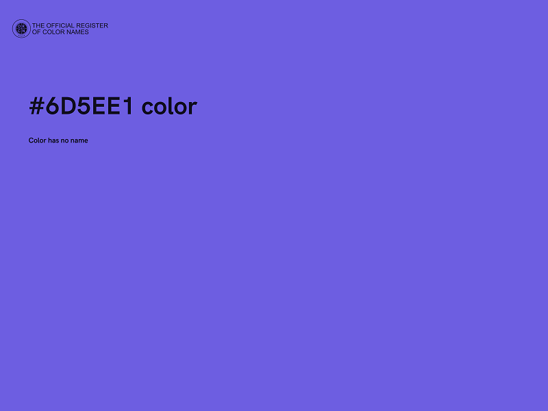 #6D5EE1 color image