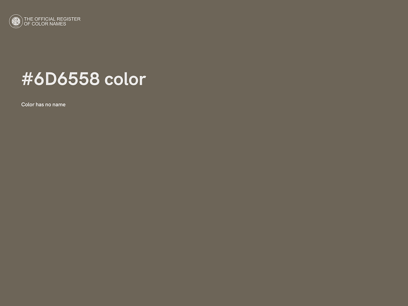 #6D6558 color image