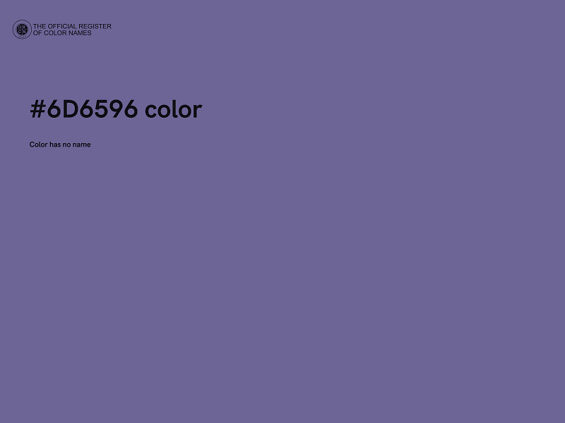 #6D6596 color image