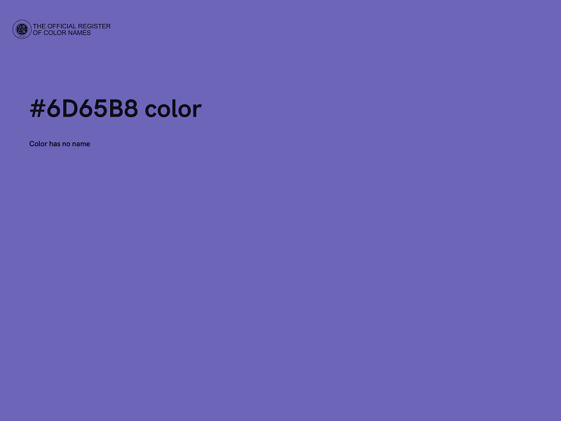 #6D65B8 color image