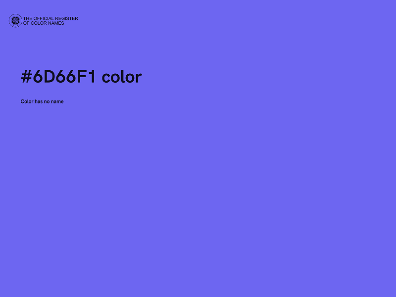 #6D66F1 color image