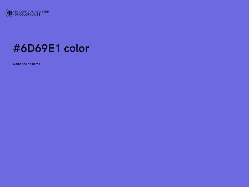 #6D69E1 color image