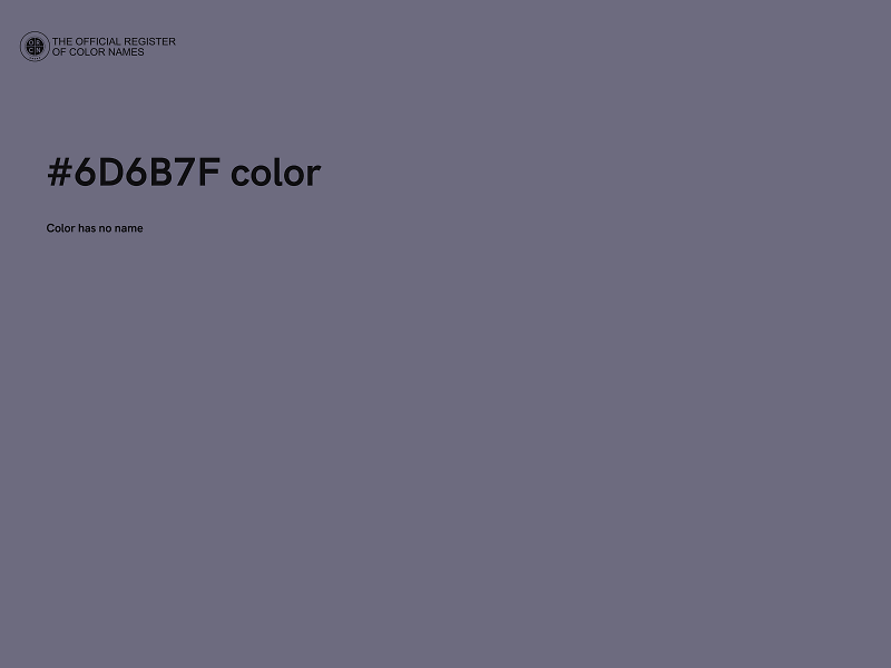 #6D6B7F color image