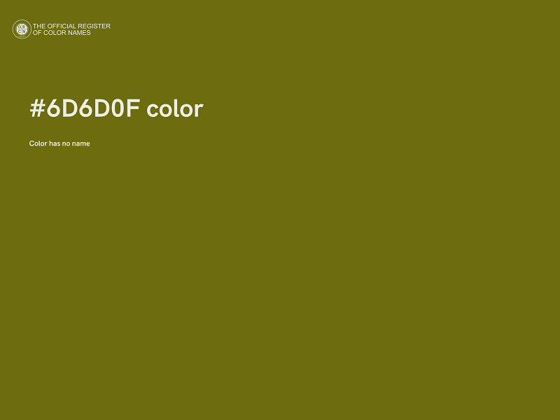 #6D6D0F color image