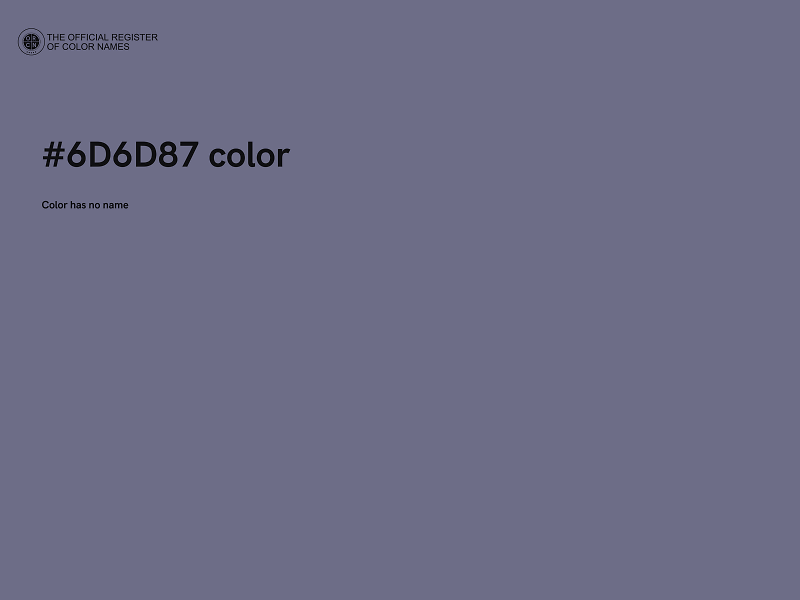 #6D6D87 color image