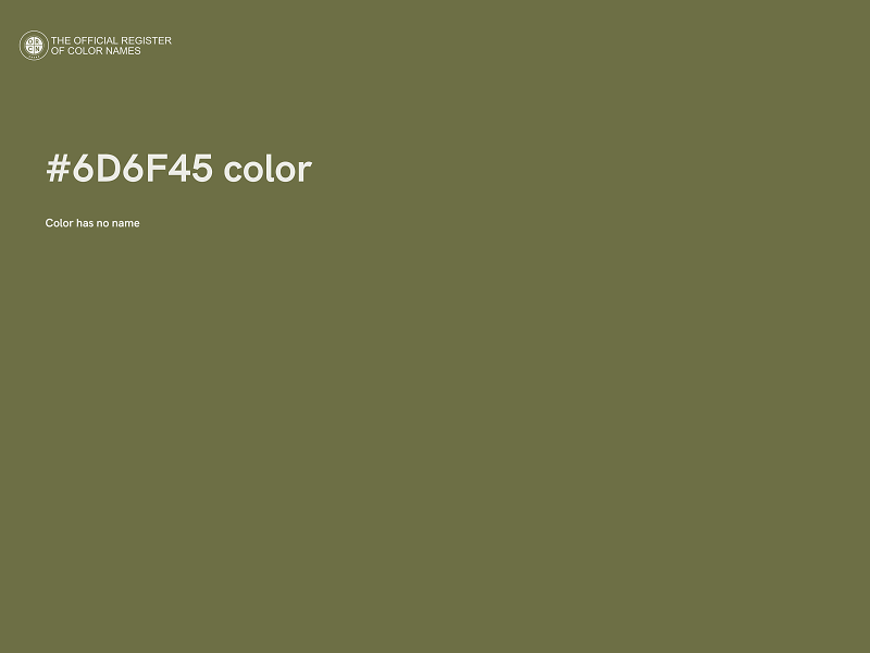 #6D6F45 color image