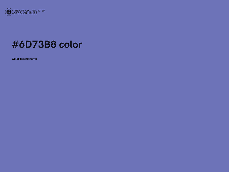 #6D73B8 color image