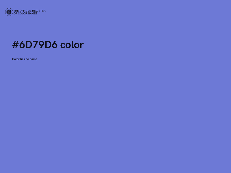 #6D79D6 color image