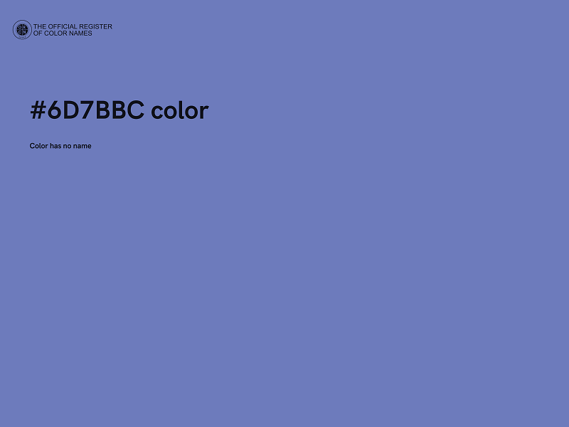 #6D7BBC color image