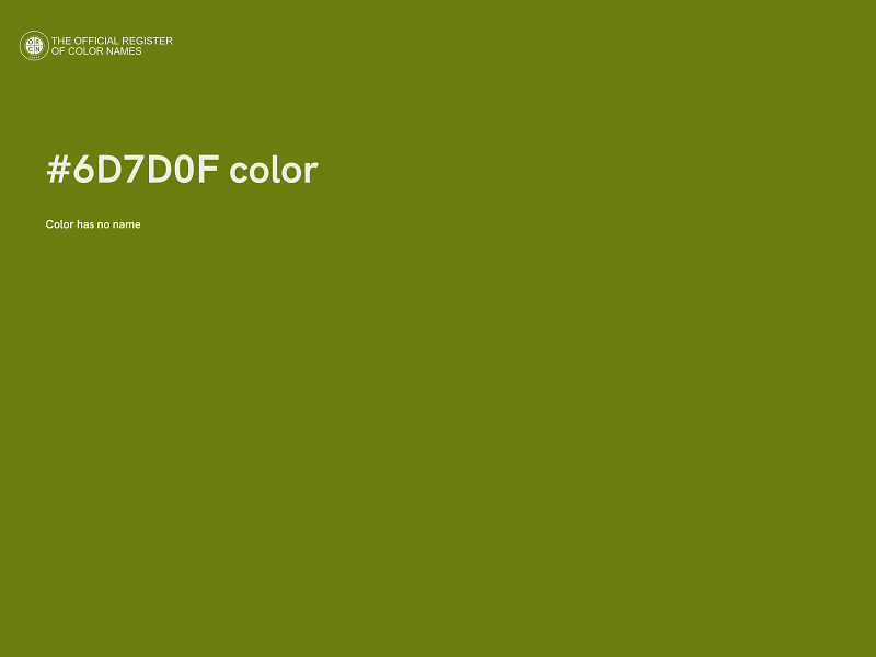 #6D7D0F color image