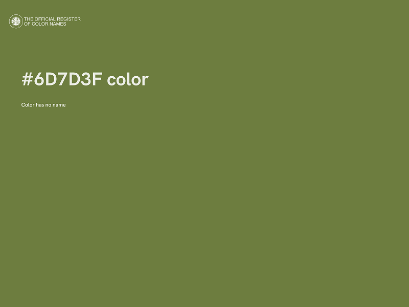 #6D7D3F color image