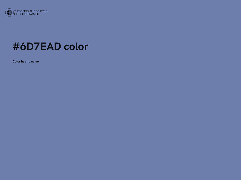 #6D7EAD color image