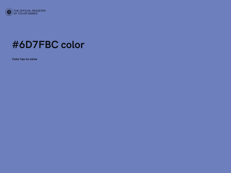 #6D7FBC color image