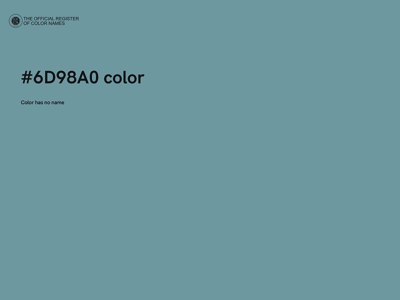 #6D98A0 color image