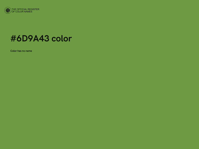 #6D9A43 color image