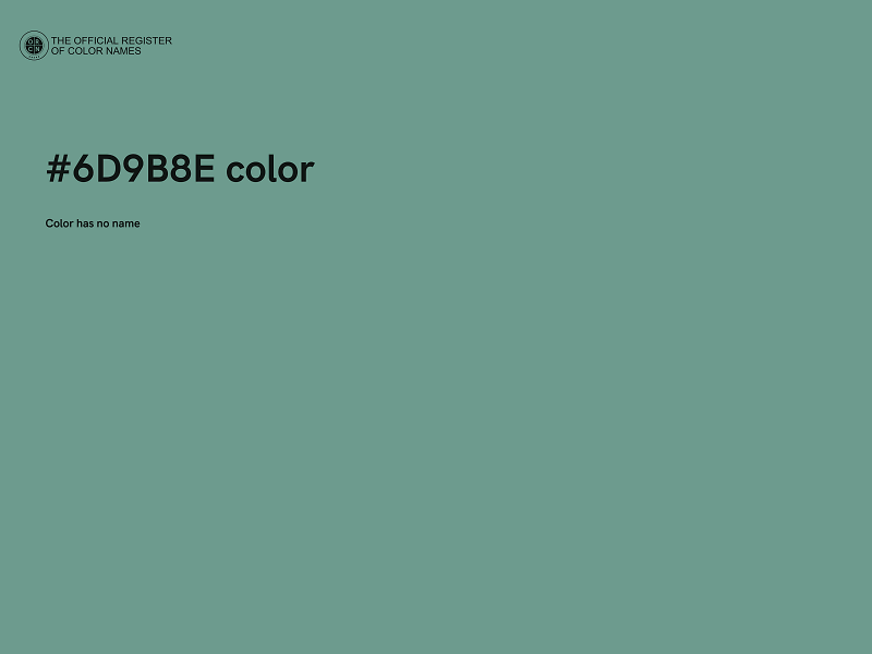 #6D9B8E color image