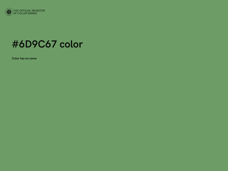 #6D9C67 color image