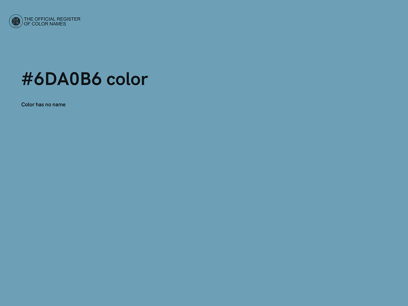 #6DA0B6 color image