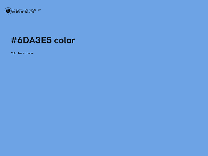 #6DA3E5 color image