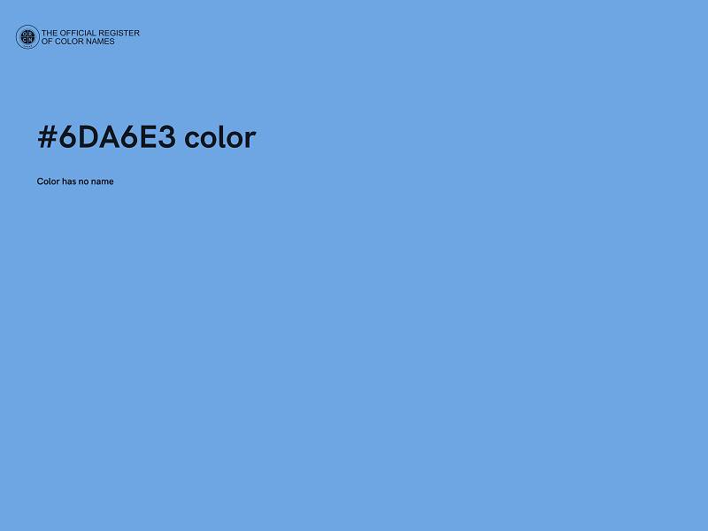 #6DA6E3 color image