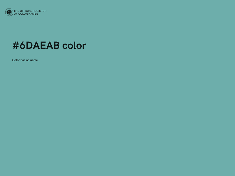 #6DAEAB color image