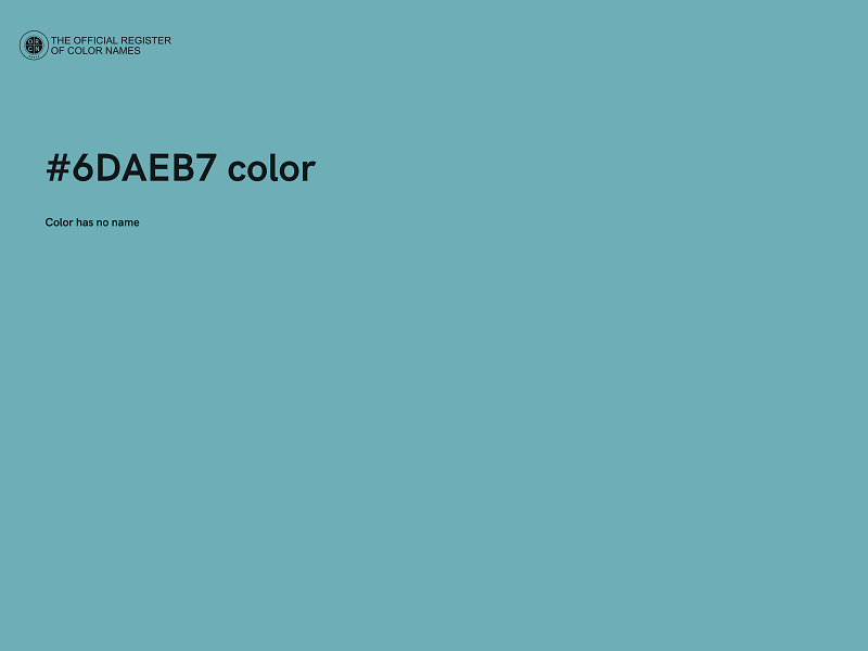 #6DAEB7 color image