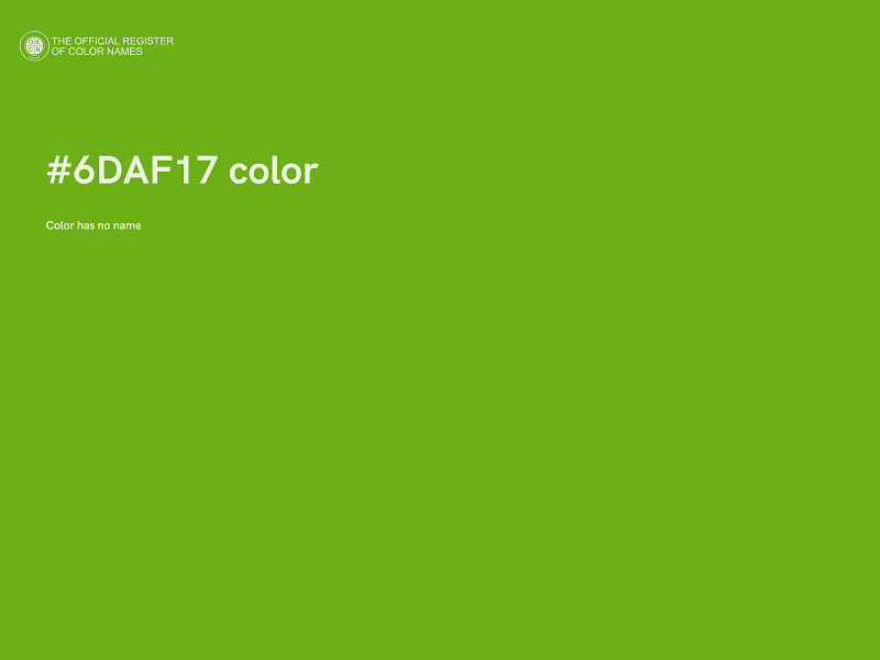 #6DAF17 color image