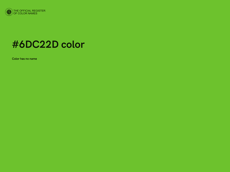 #6DC22D color image