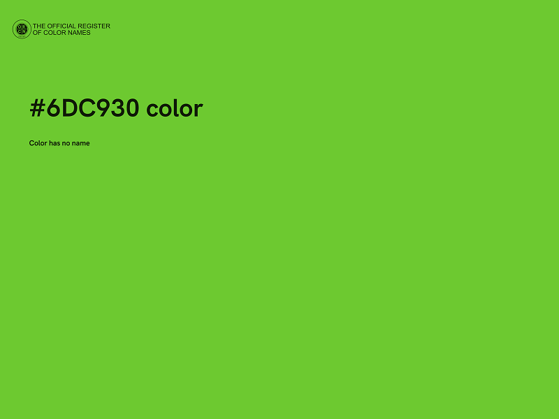 #6DC930 color image