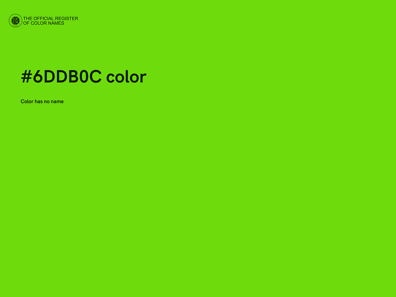 #6DDB0C color image