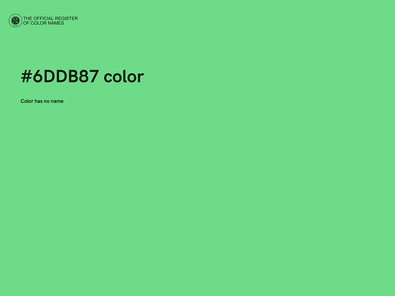 #6DDB87 color image