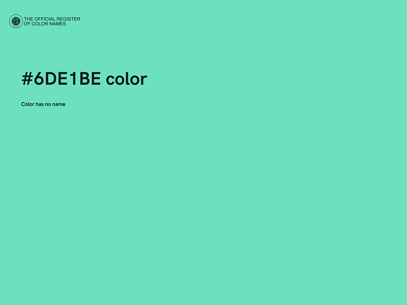 #6DE1BE color image