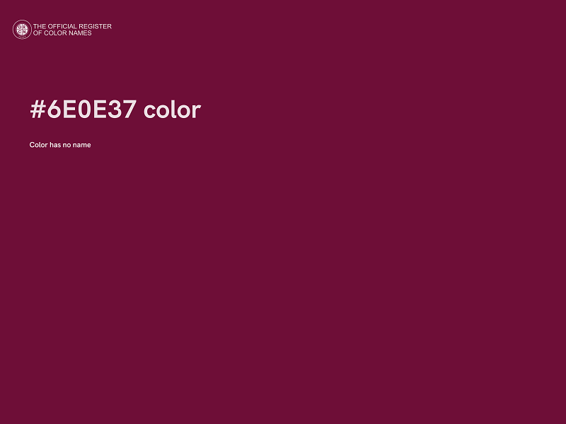 #6E0E37 color image