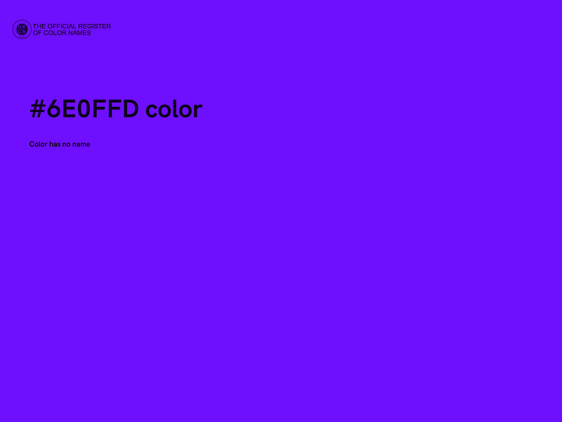 #6E0FFD color image