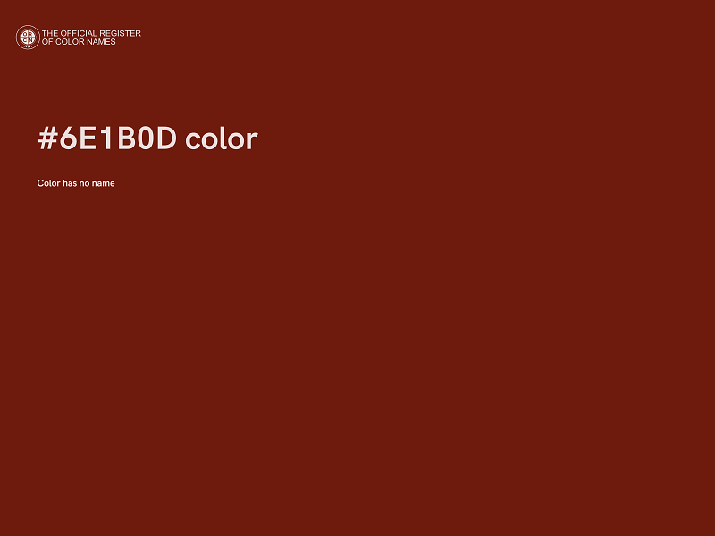 #6E1B0D color image