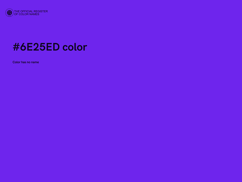 #6E25ED color image