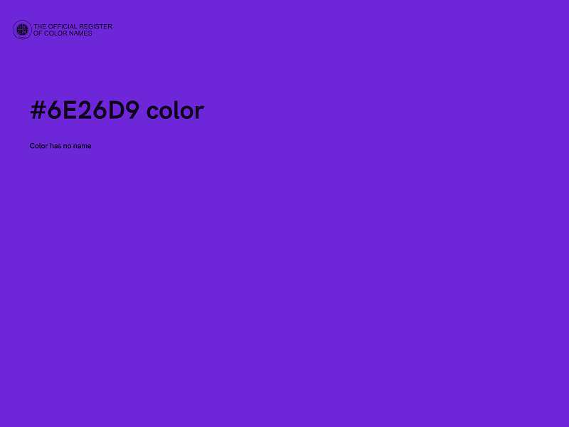 #6E26D9 color image