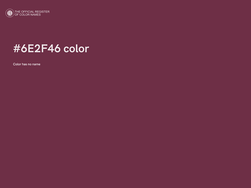 #6E2F46 color image