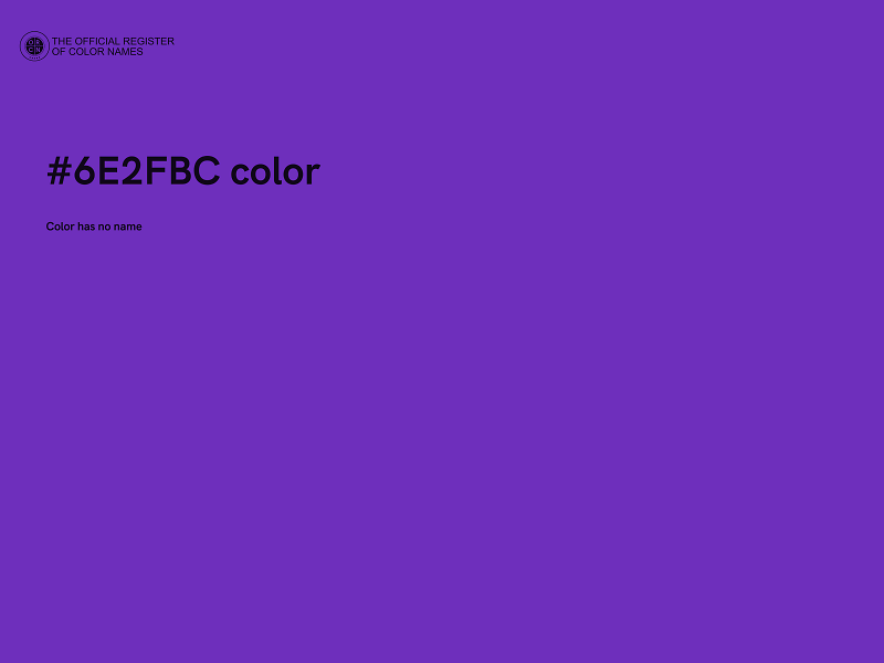 #6E2FBC color image